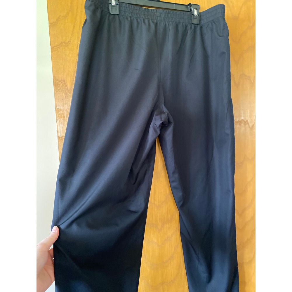 Under Armour Mens Vital Woven Workout Pant XL Black Loose Fit Ankle Zip Athletic - Picture 5 of 6